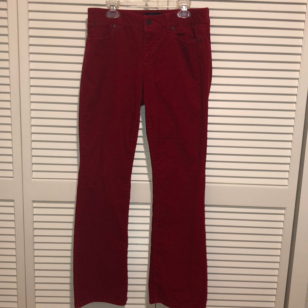 TALBOTS corduroy bootcut red jeans